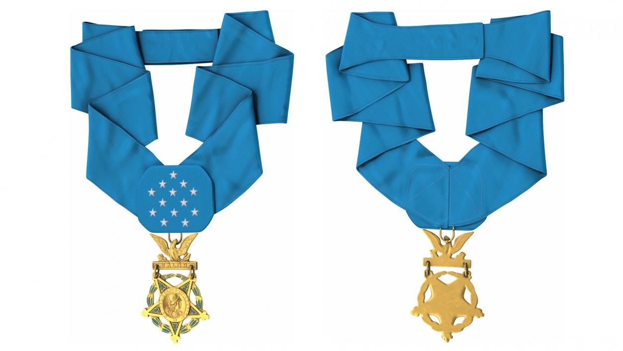 3D US Army Medal of Honor Lying model