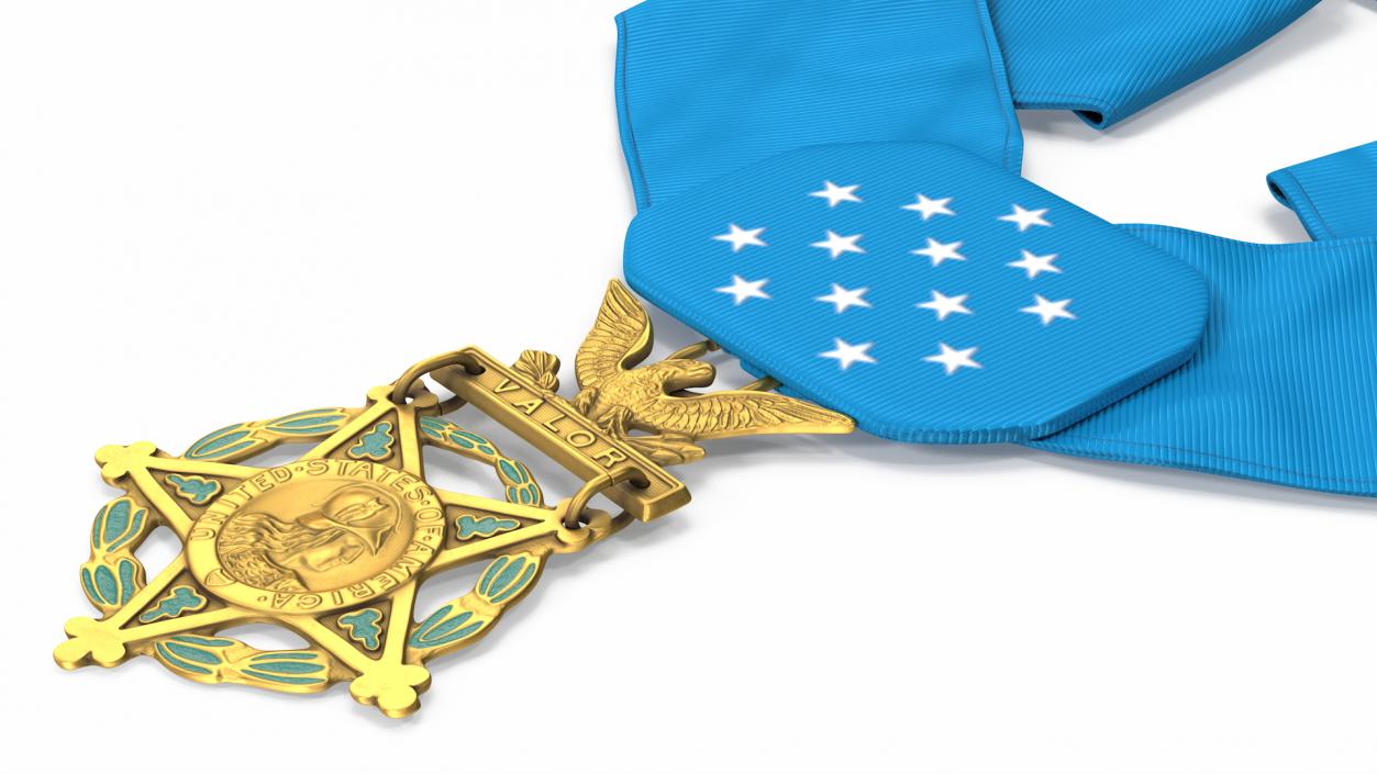 3D US Army Medal of Honor Lying model