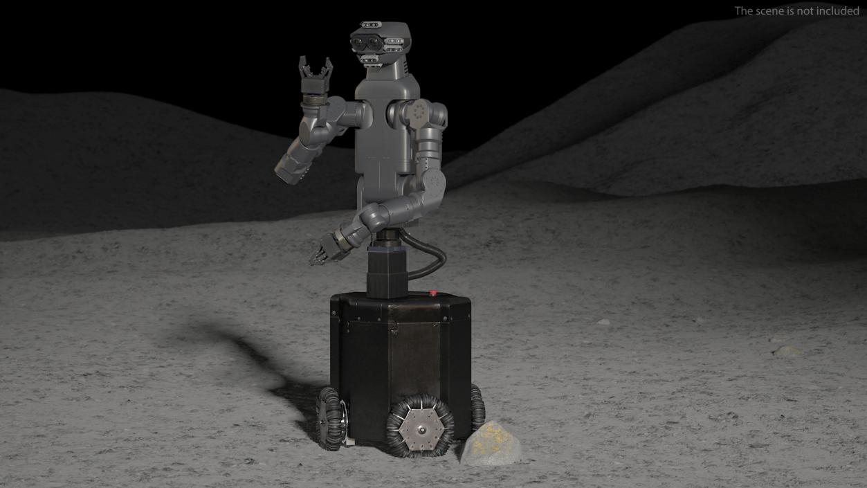 Space General-Purpose Robot Rigged 3D model