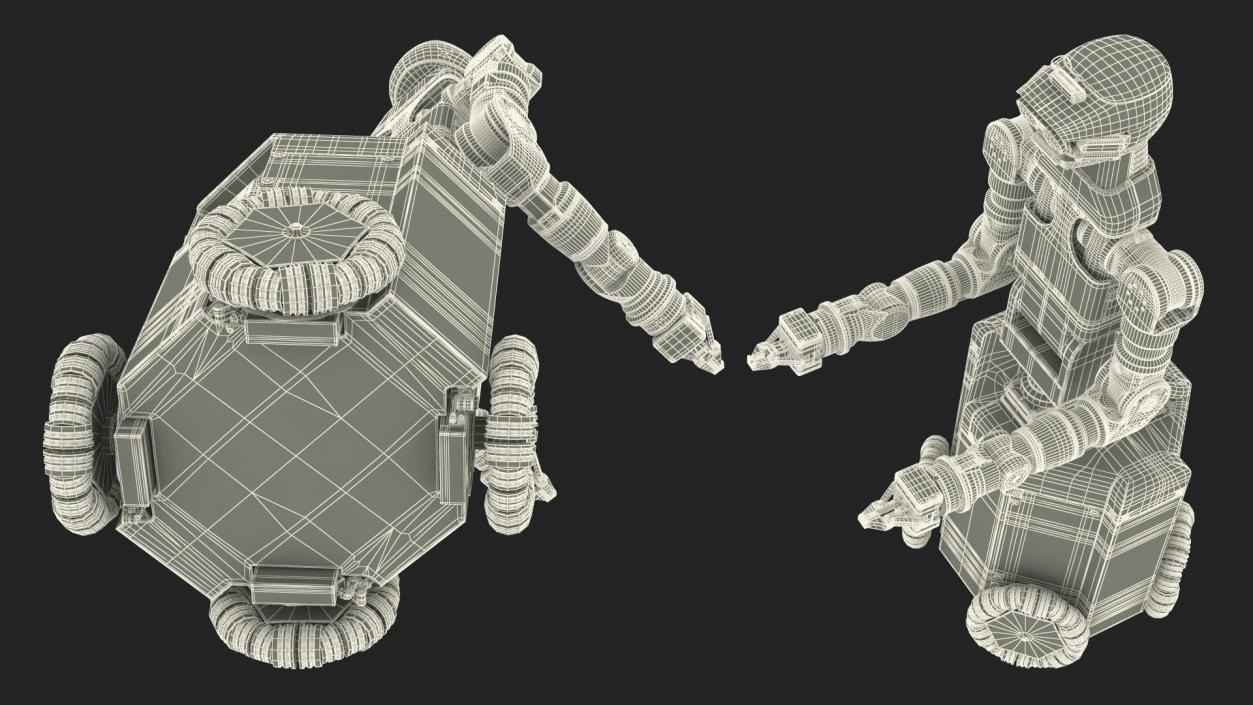 Space General-Purpose Robot Rigged 3D model