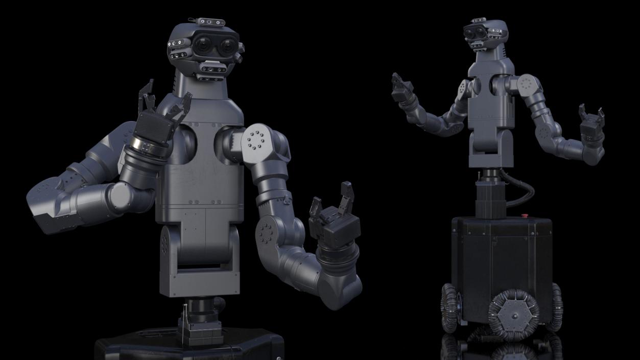 Space General-Purpose Robot Rigged 3D model