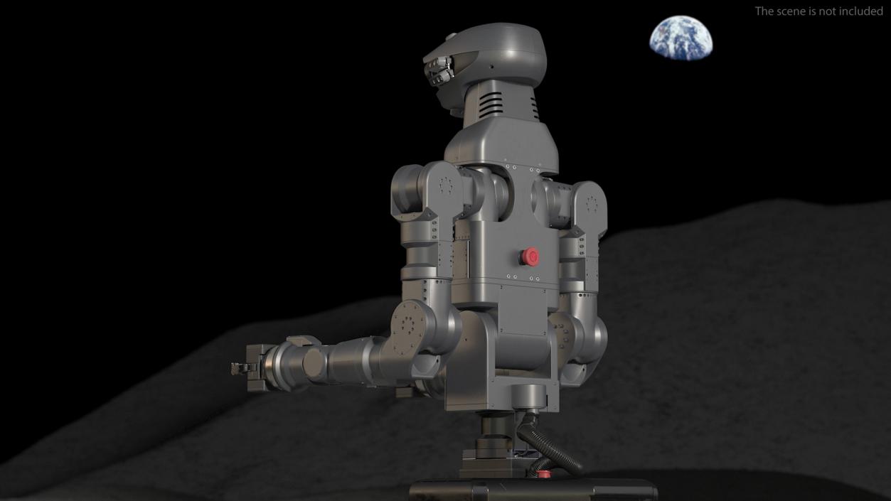 Space General-Purpose Robot Rigged 3D model