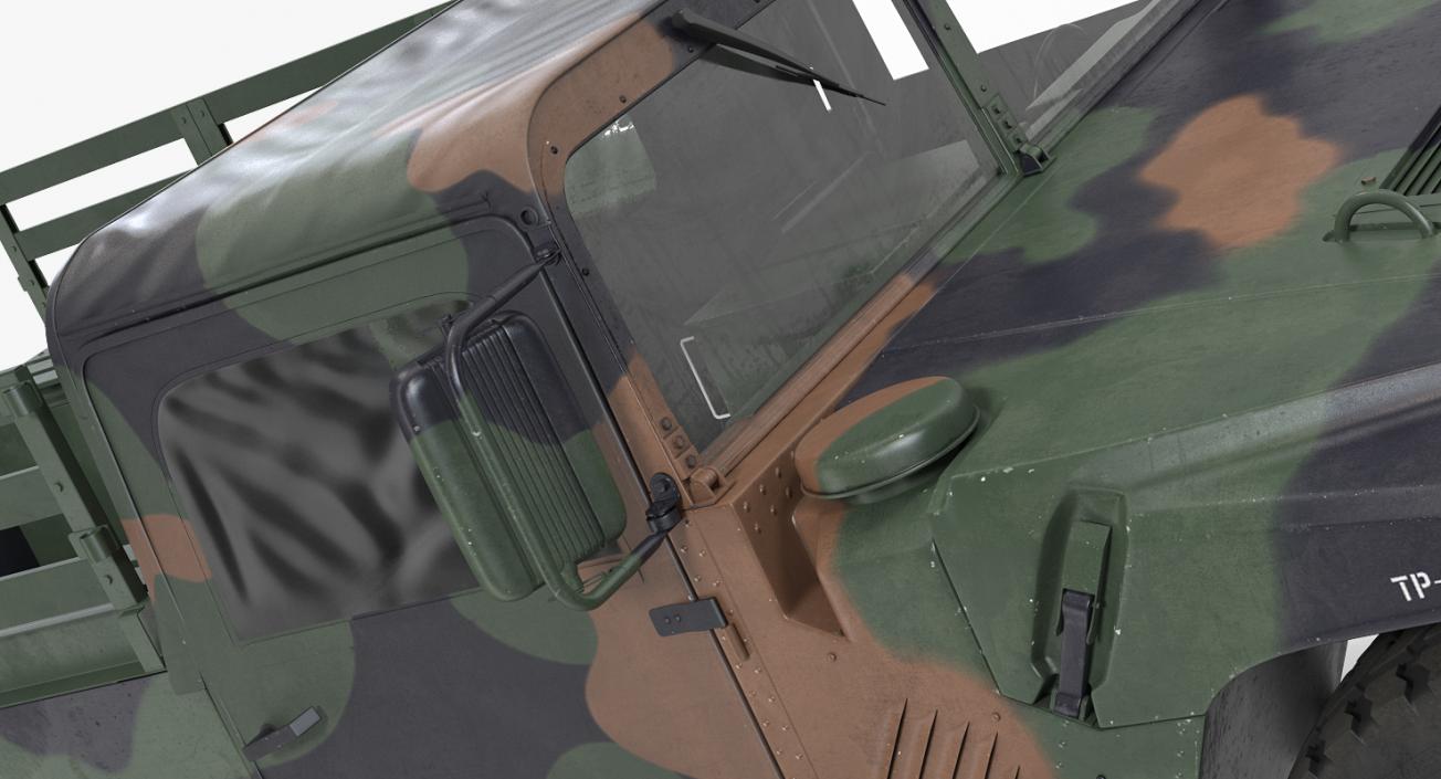 3D model Cargo Troop Carrier Car HMMWV m1038 Camo