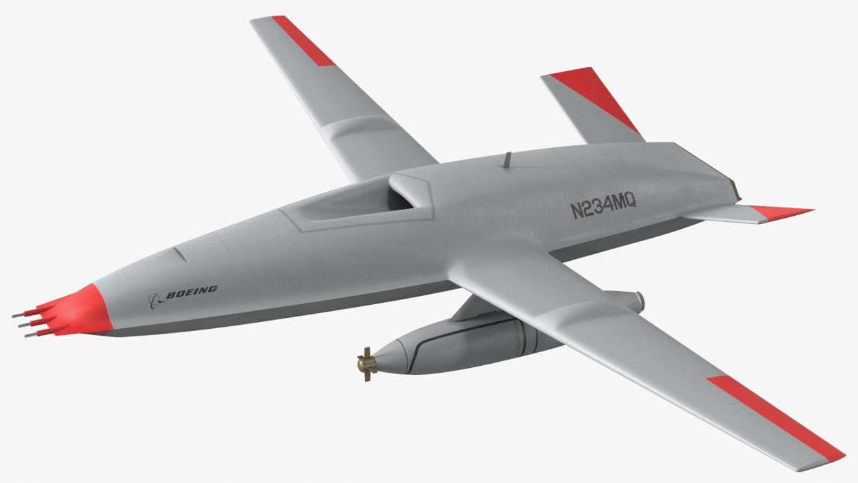 3D model Boeing MQ25 Stingray Aerial Refueling Drone Flight