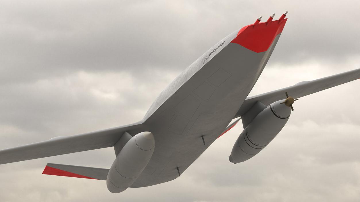 3D model Boeing MQ25 Stingray Aerial Refueling Drone Flight