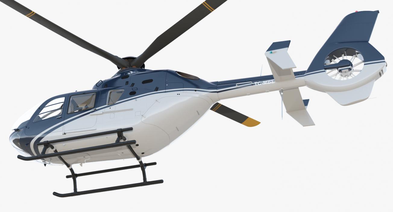 3D Rigged Civil Eurocopter Helicopters Collection