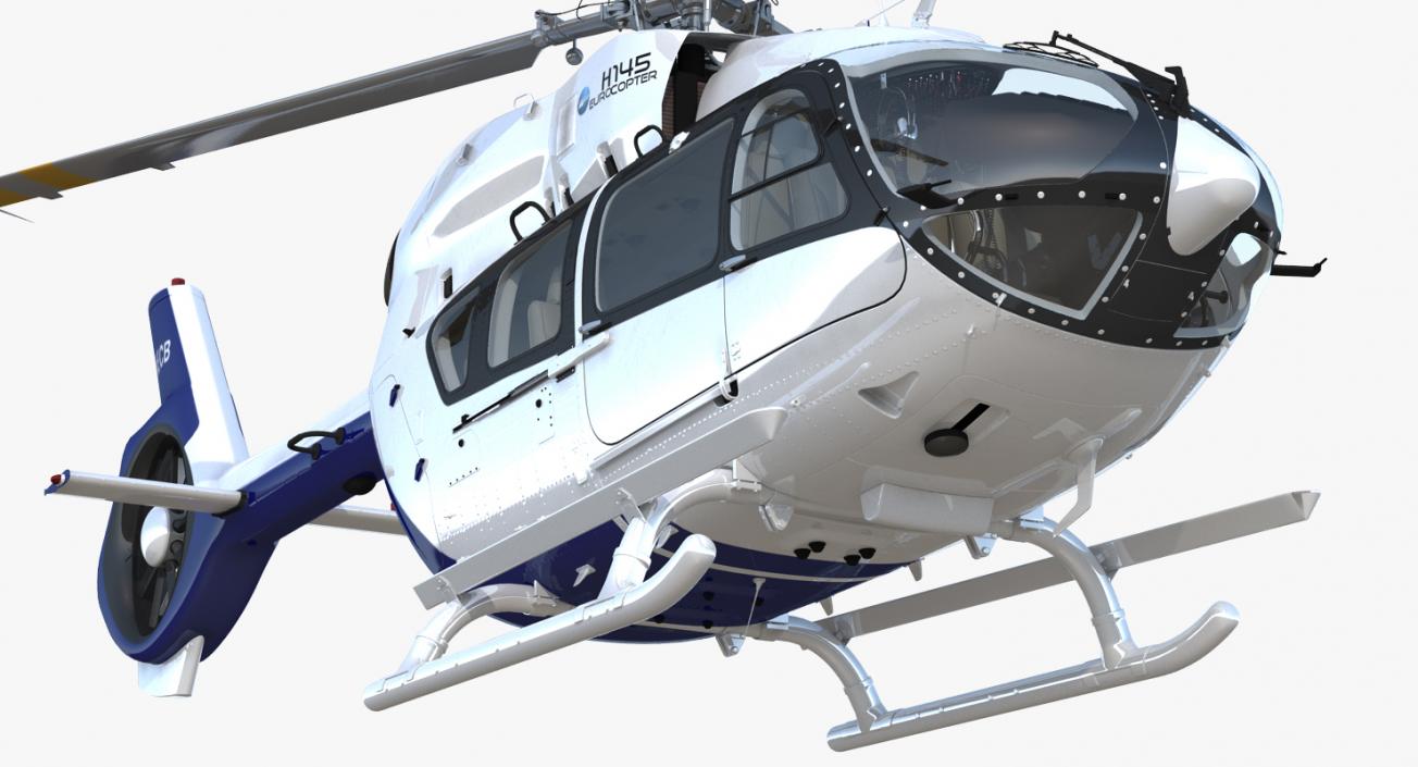 3D Rigged Civil Eurocopter Helicopters Collection