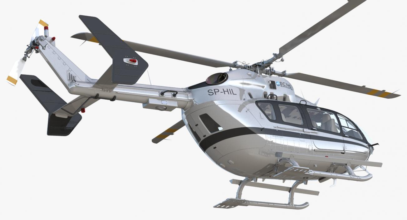 3D Rigged Civil Eurocopter Helicopters Collection