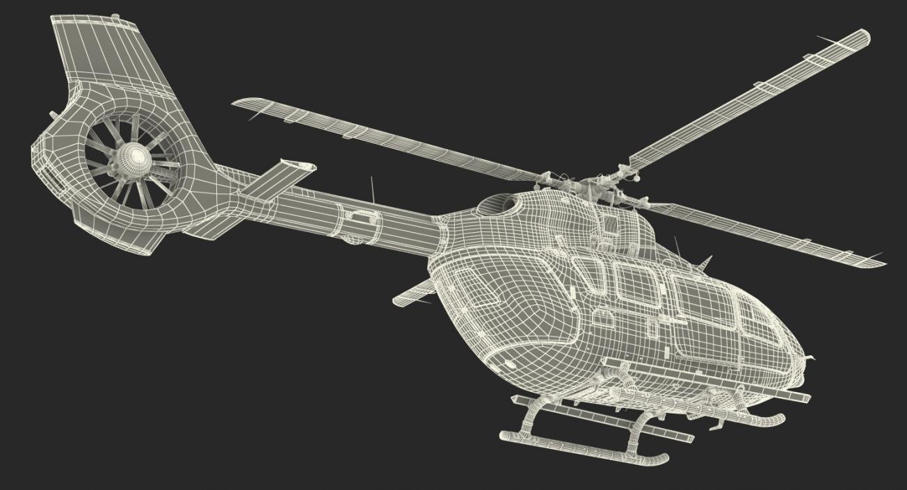 3D Rigged Civil Eurocopter Helicopters Collection