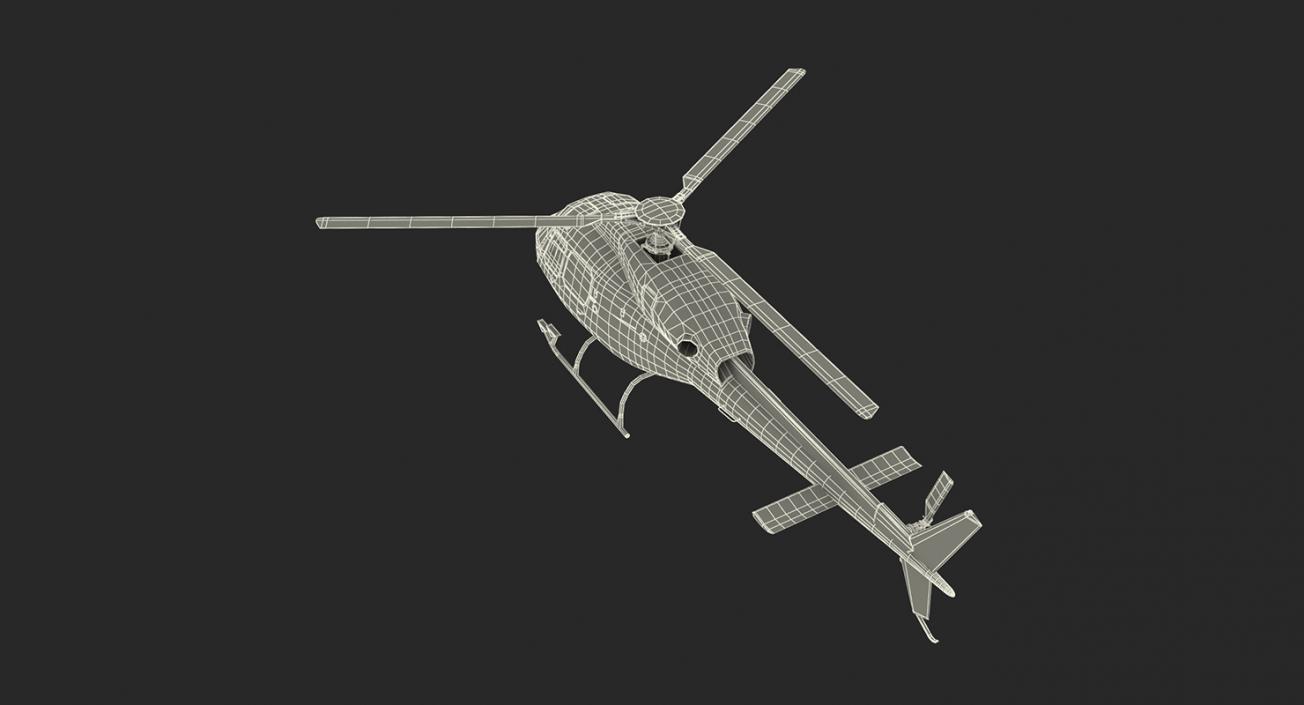 3D Rigged Civil Eurocopter Helicopters Collection