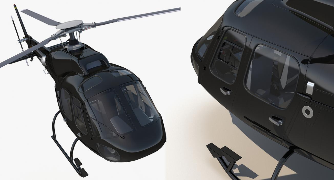 3D Rigged Civil Eurocopter Helicopters Collection