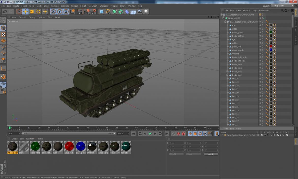 SAM System Buk M3 9K317M 3D model