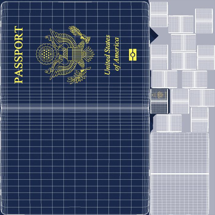 Passport of USA 2 3D