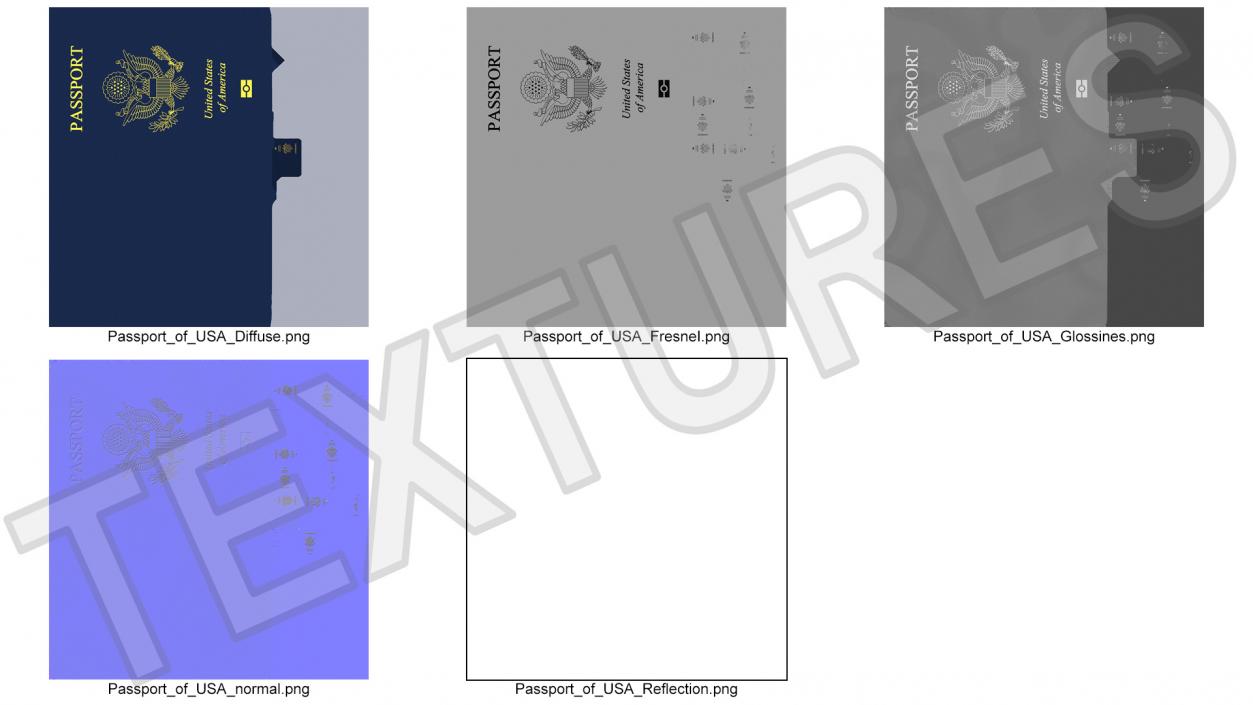 Passport of USA 2 3D