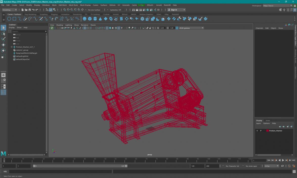 3D model Friction Washer