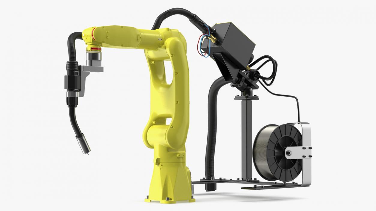 Industrial Robot with Arc Welding Kit 3D