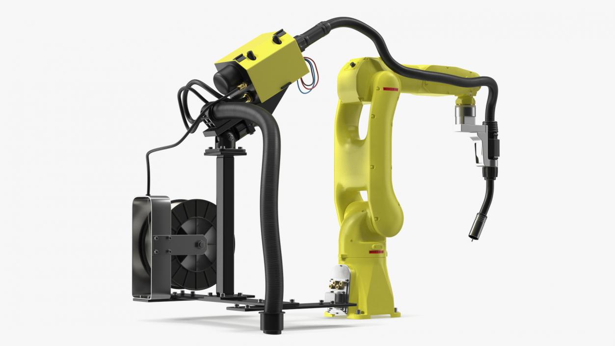 Industrial Robot with Arc Welding Kit 3D