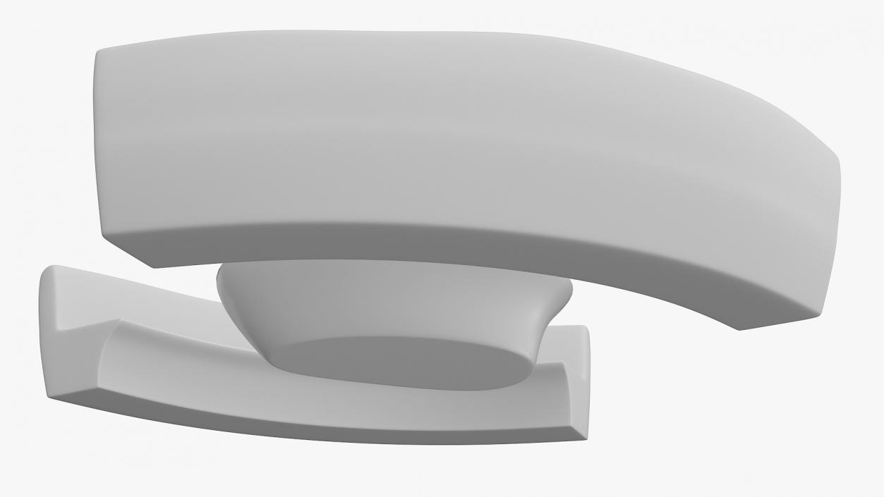 Minimalist Benches and Futuristic Table 3D model