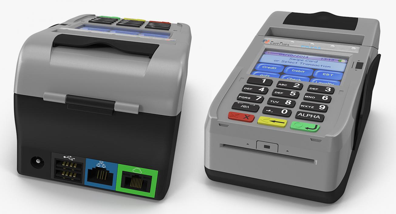 Credit Card Terminals Collection 2 3D model