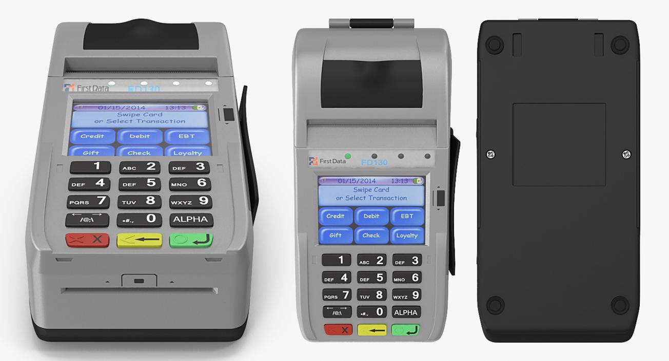 Credit Card Terminals Collection 2 3D model