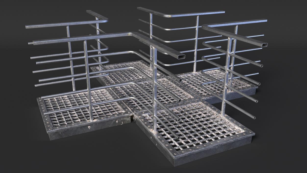 3D Mezzanine Catwalk Crossroads model