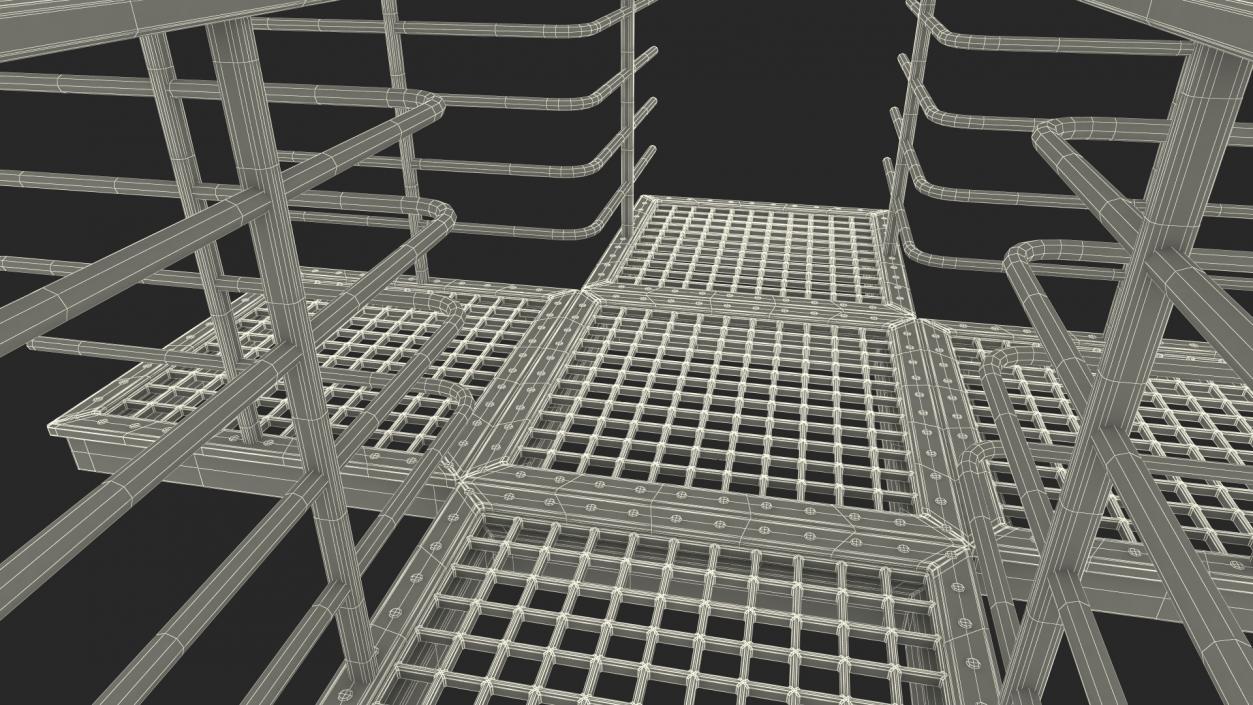 3D Mezzanine Catwalk Crossroads model