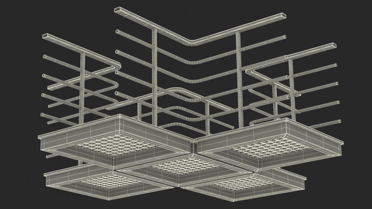 3D Mezzanine Catwalk Crossroads model