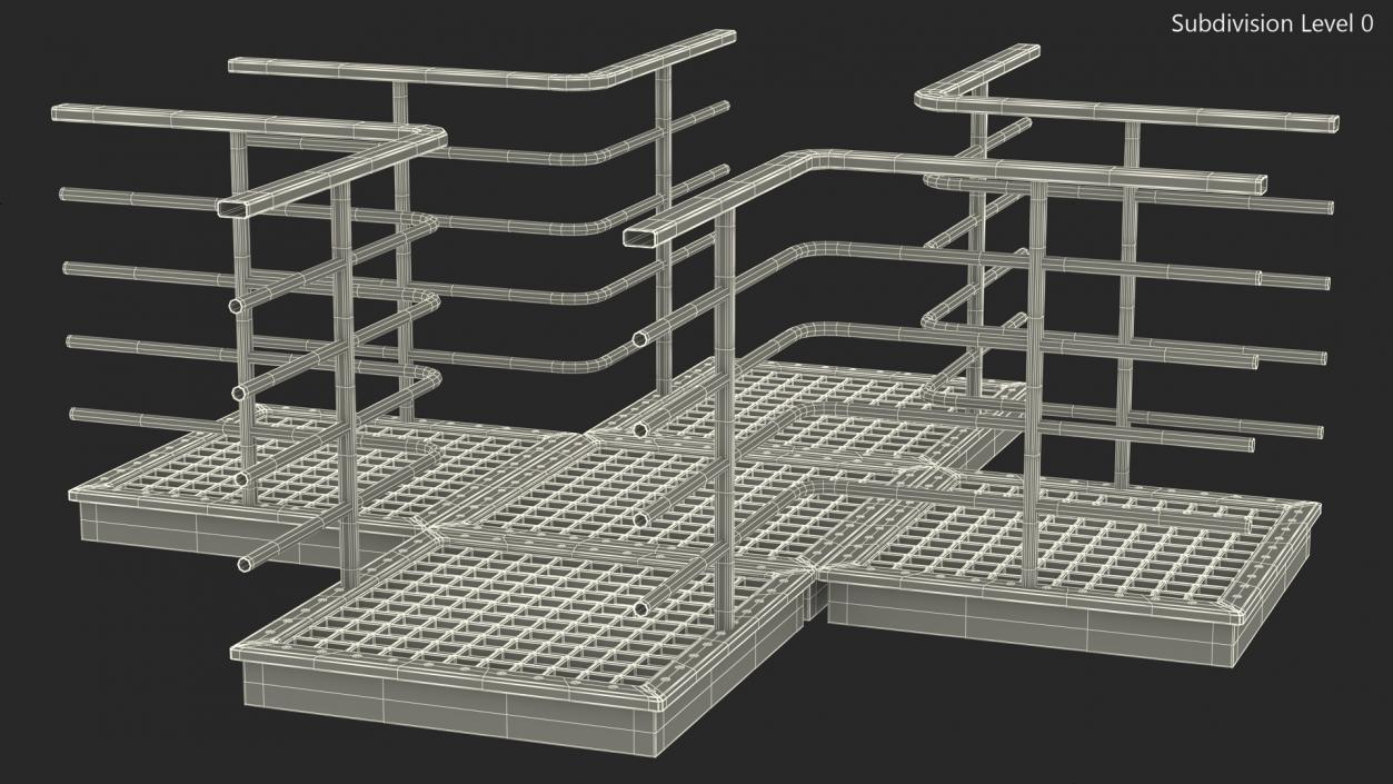 3D Mezzanine Catwalk Crossroads model