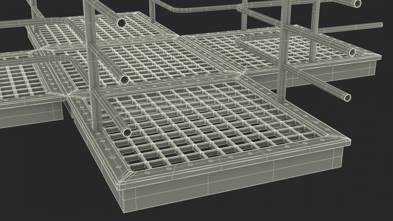 3D Mezzanine Catwalk Crossroads model