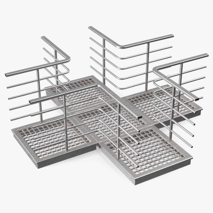 3D Mezzanine Catwalk Crossroads model