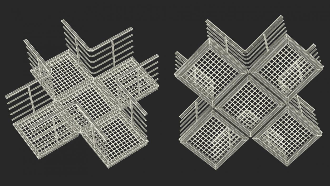 3D Mezzanine Catwalk Crossroads model