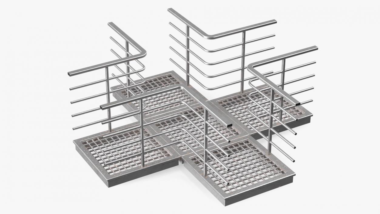 3D Mezzanine Catwalk Crossroads model