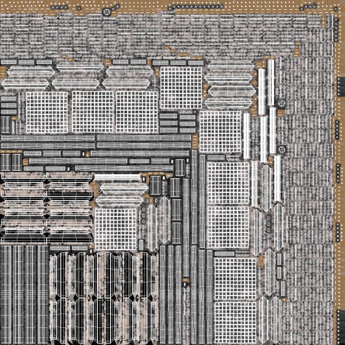 3D Mezzanine Catwalk Crossroads model