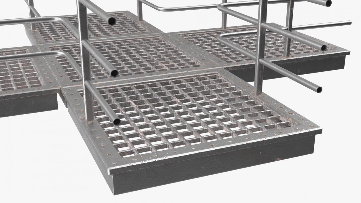 3D Mezzanine Catwalk Crossroads model