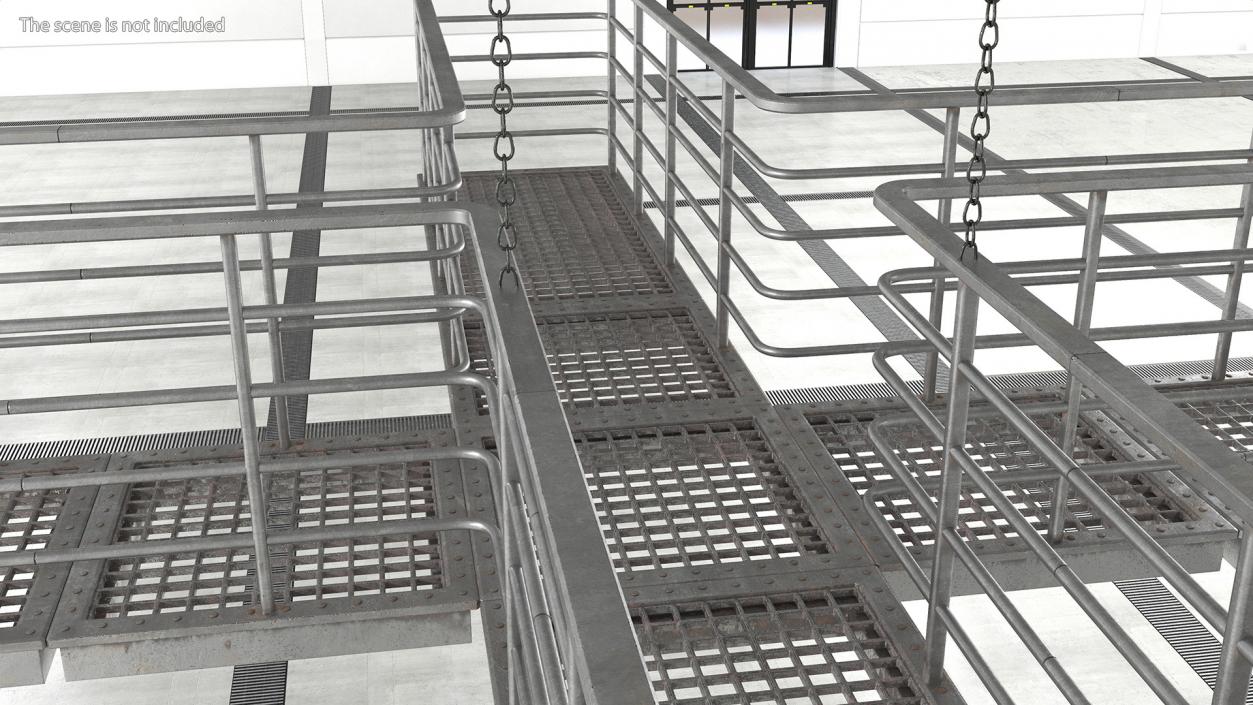 3D Mezzanine Catwalk Crossroads model