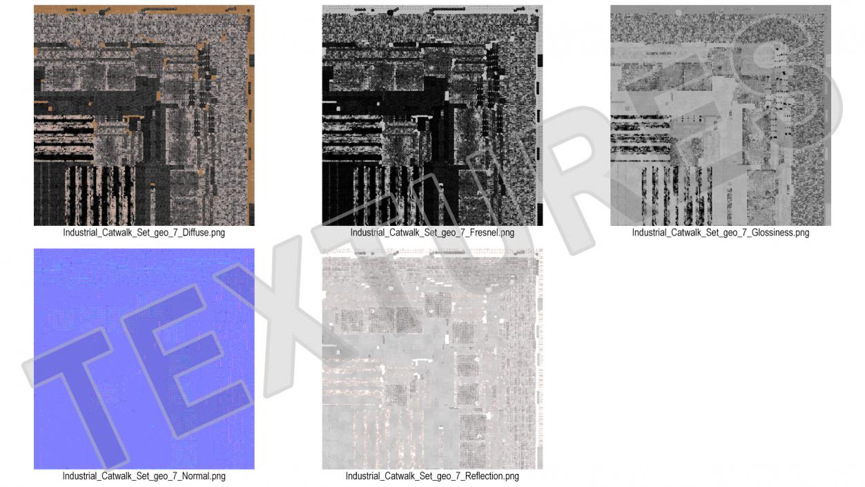 3D Mezzanine Catwalk Crossroads model