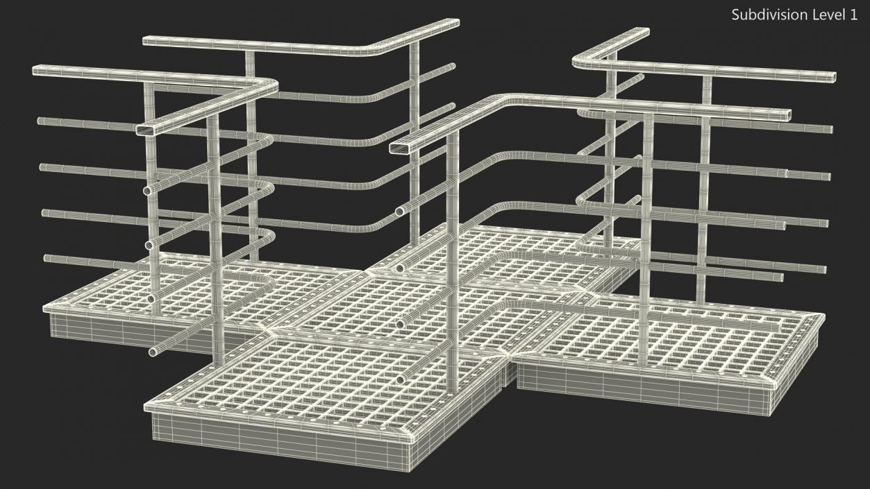 3D Mezzanine Catwalk Crossroads model