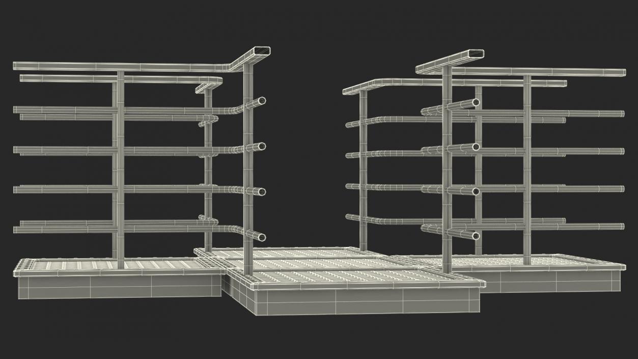 3D Mezzanine Catwalk Crossroads model