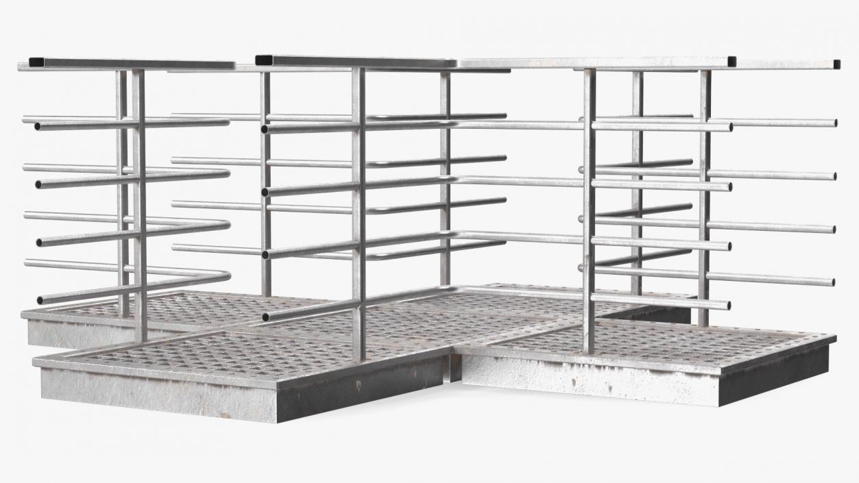 3D Mezzanine Catwalk Crossroads model