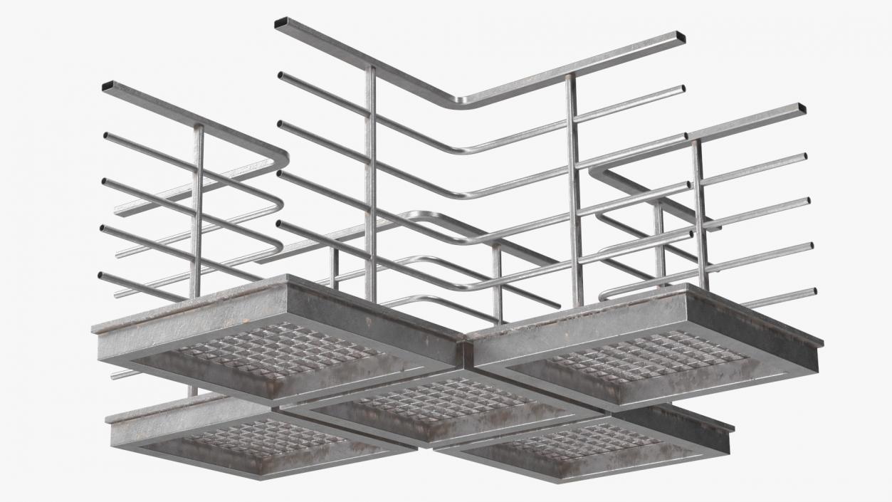 3D Mezzanine Catwalk Crossroads model