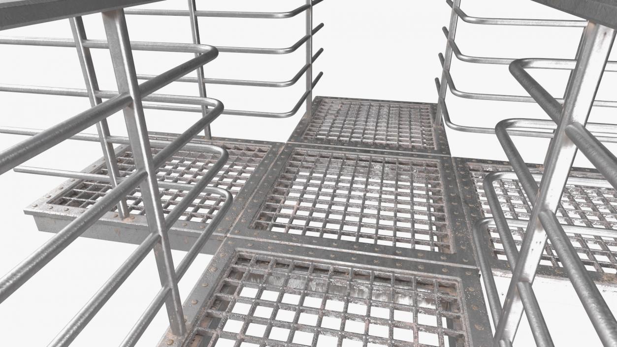 3D Mezzanine Catwalk Crossroads model