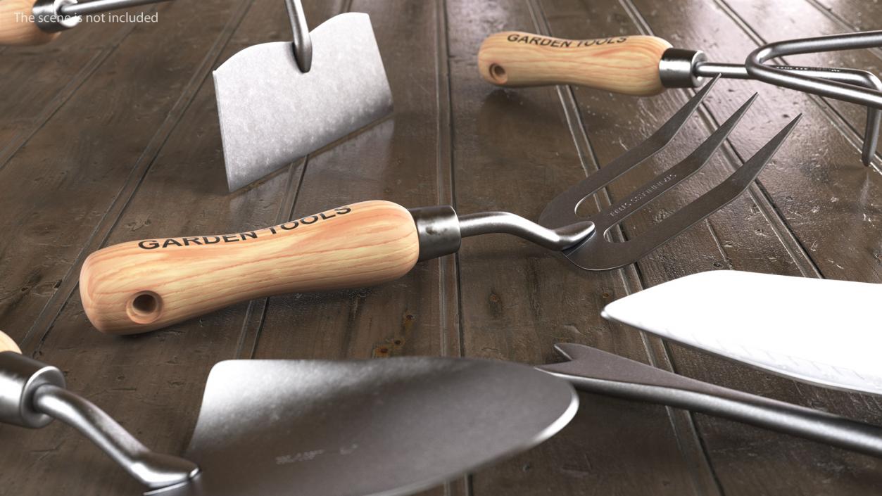 3D Garden Tool Hand Fork