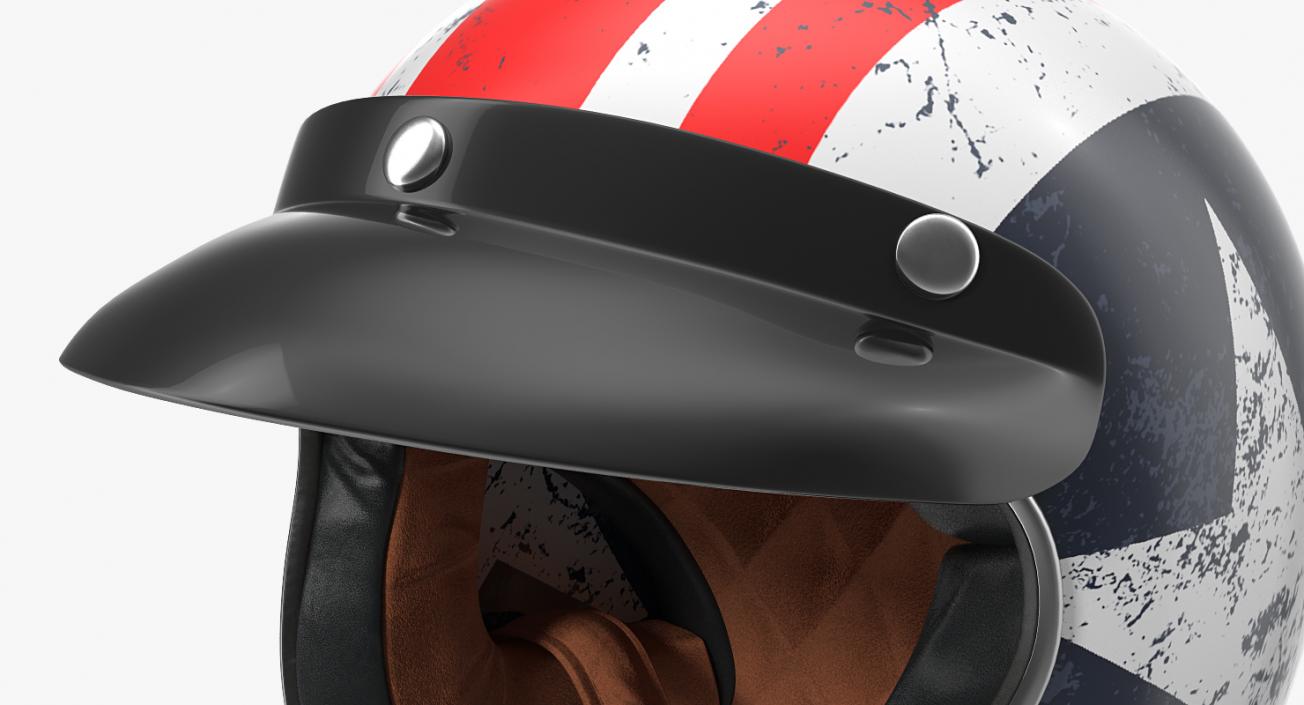 3D TORC Motorcycle Helmet Rebel Star model