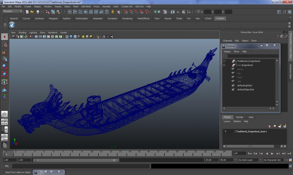 Traditional Dragonboat 3D