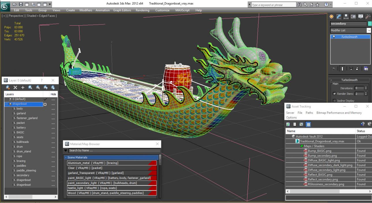 Traditional Dragonboat 3D