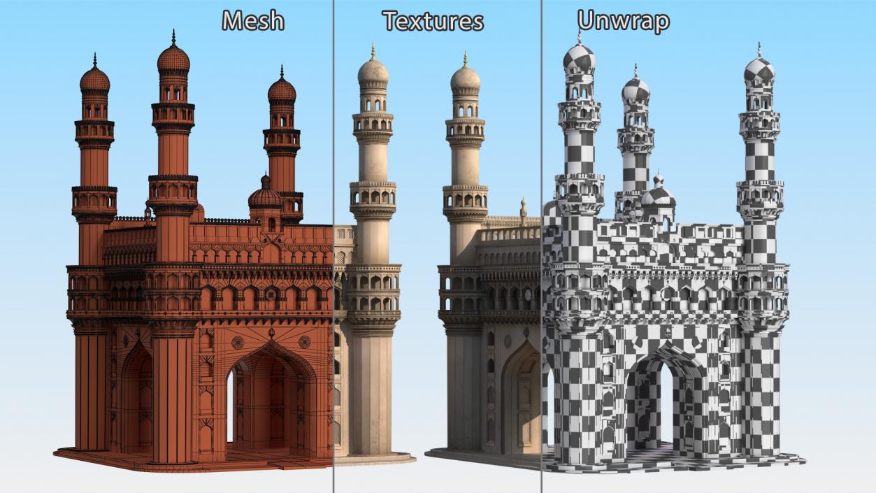 Charminar 3D model