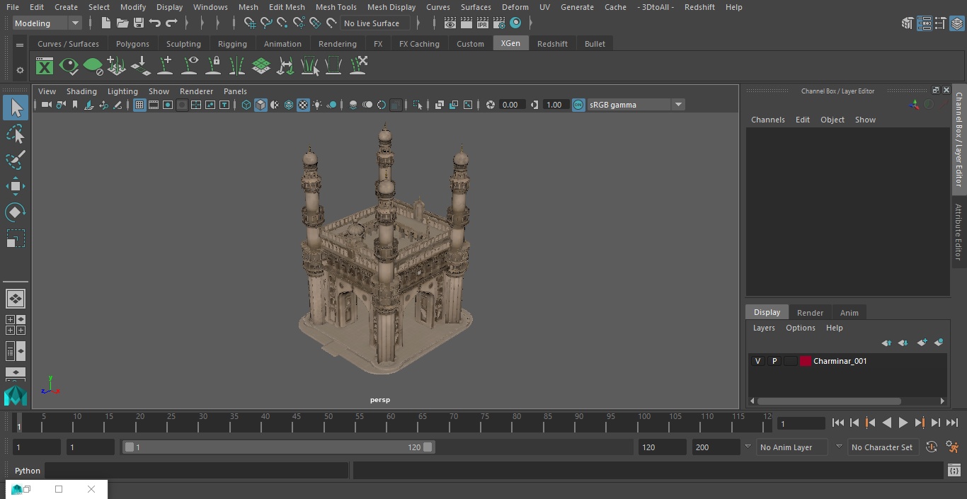 Charminar 3D model