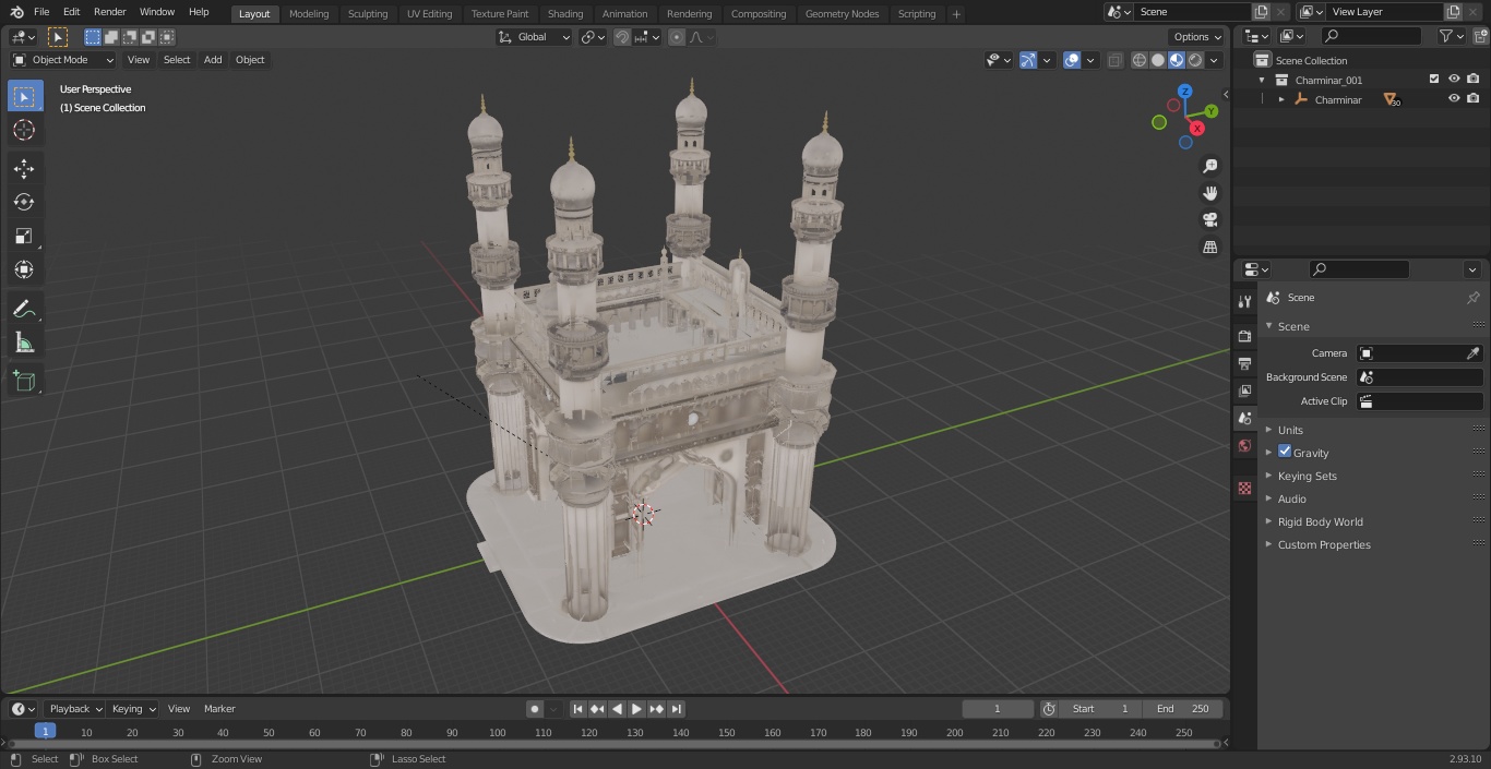 Charminar 3D model