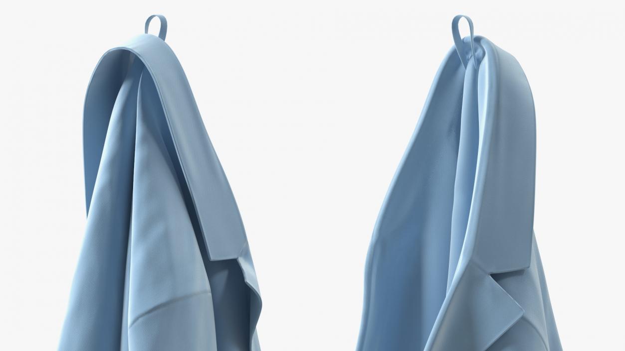 3D Lab Coat Blue Hanging