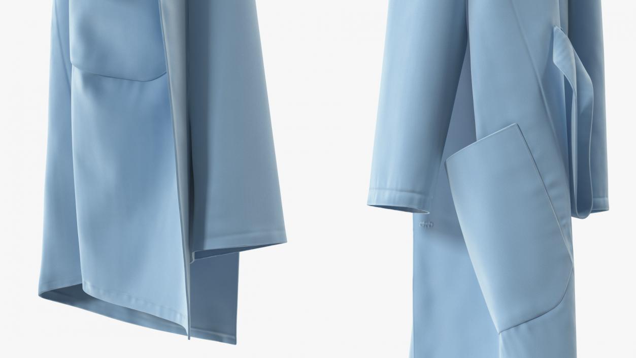 3D Lab Coat Blue Hanging